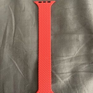 Apple Watch 42/44 coral silicone woven watch band